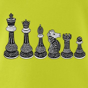 Šachové figúrky v rade - kreslené Šachové figúrky v rade - kreslené