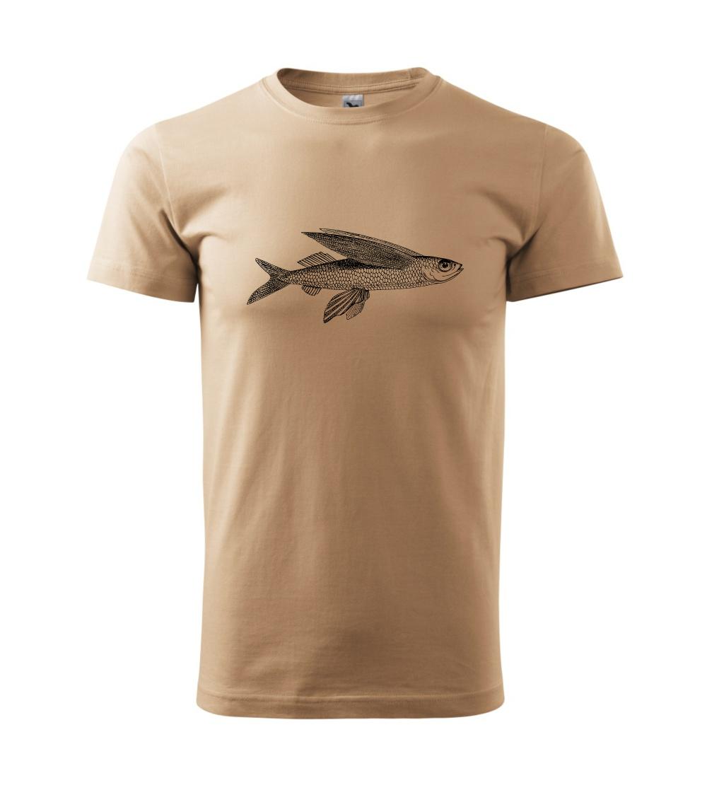 Tričká pre rybárov s potlačou - Flying fish - Klasické pánske tričko vyššej gramáže