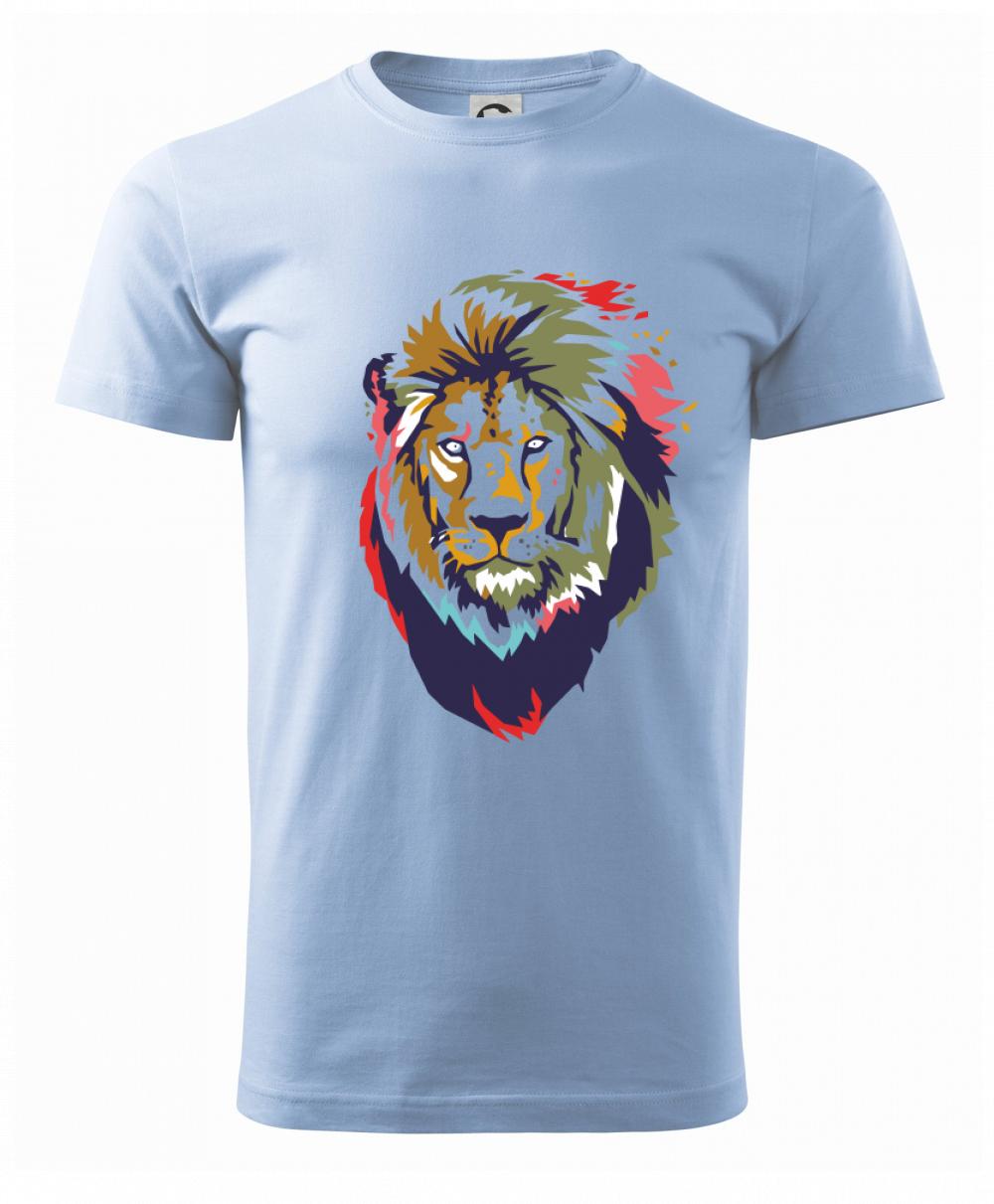 Hlava leva kreslená jednoduchá Hlava leva kreslená jednoduchá