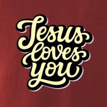 Jesus loves you - písané písmo