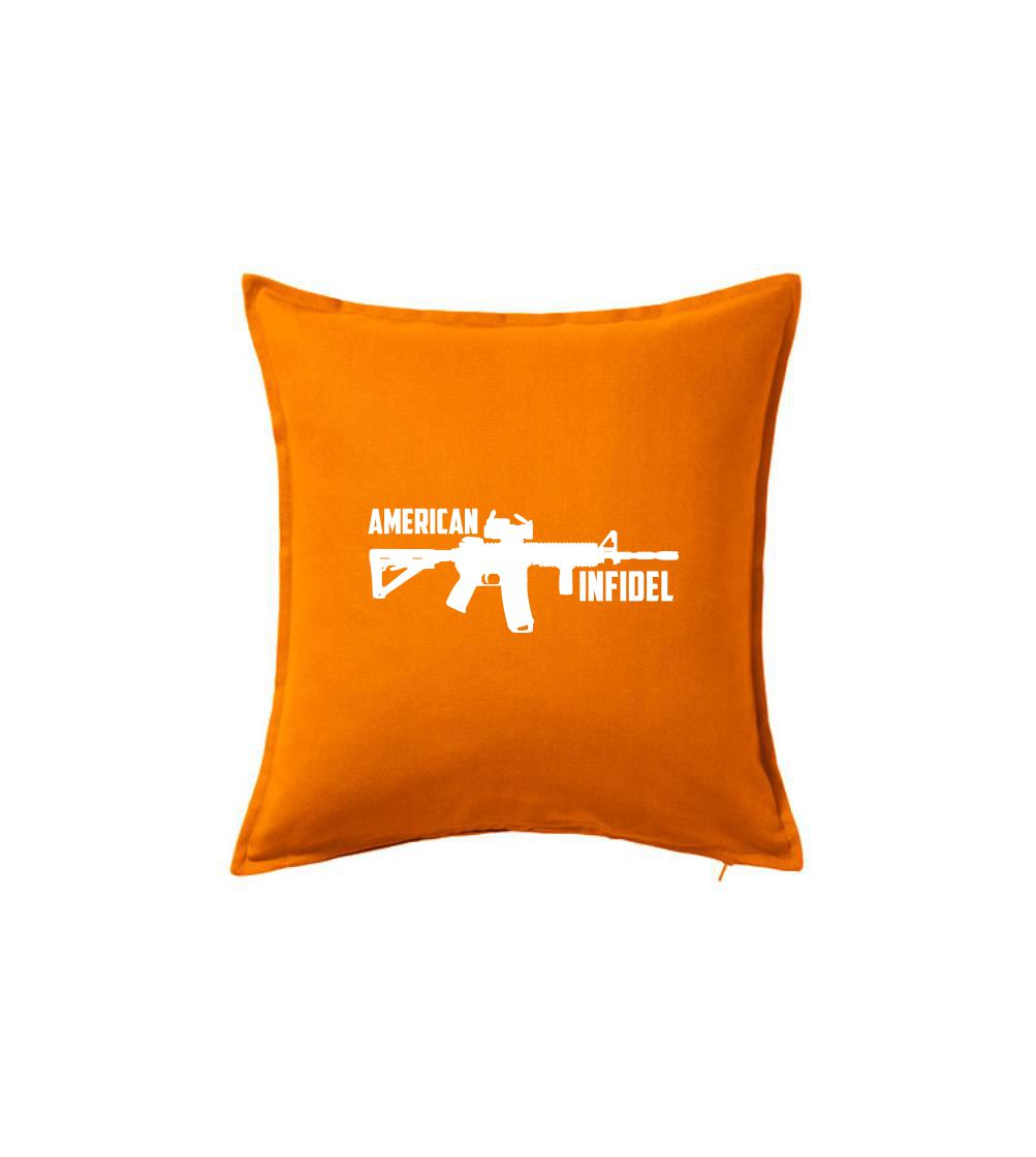 Vojenská tričká s potlačou - American Infidel - Vankúš 50x50