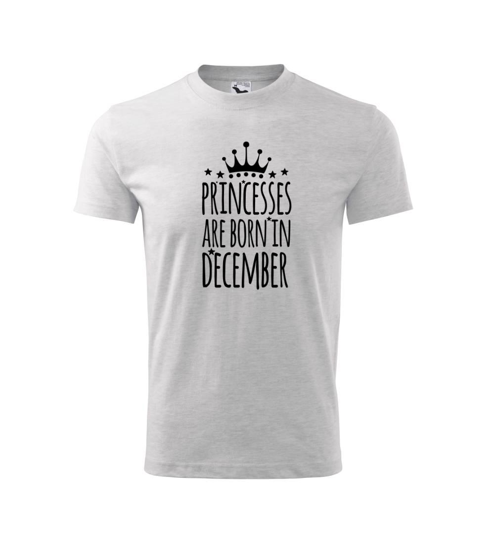 Princesses are born in December