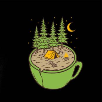 Hrnek plný stanování