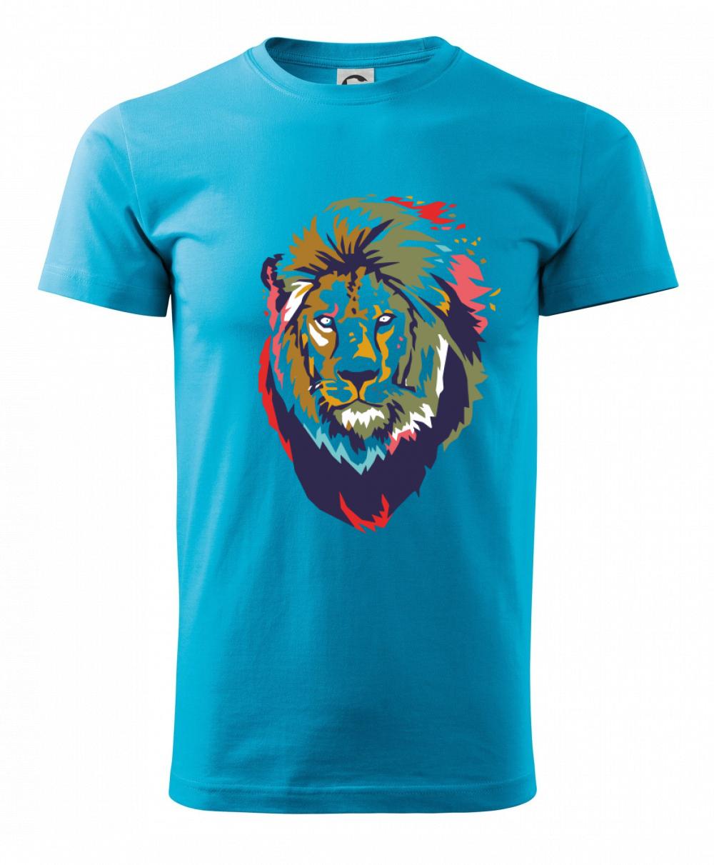 Hlava leva kreslená jednoduchá Hlava leva kreslená jednoduchá