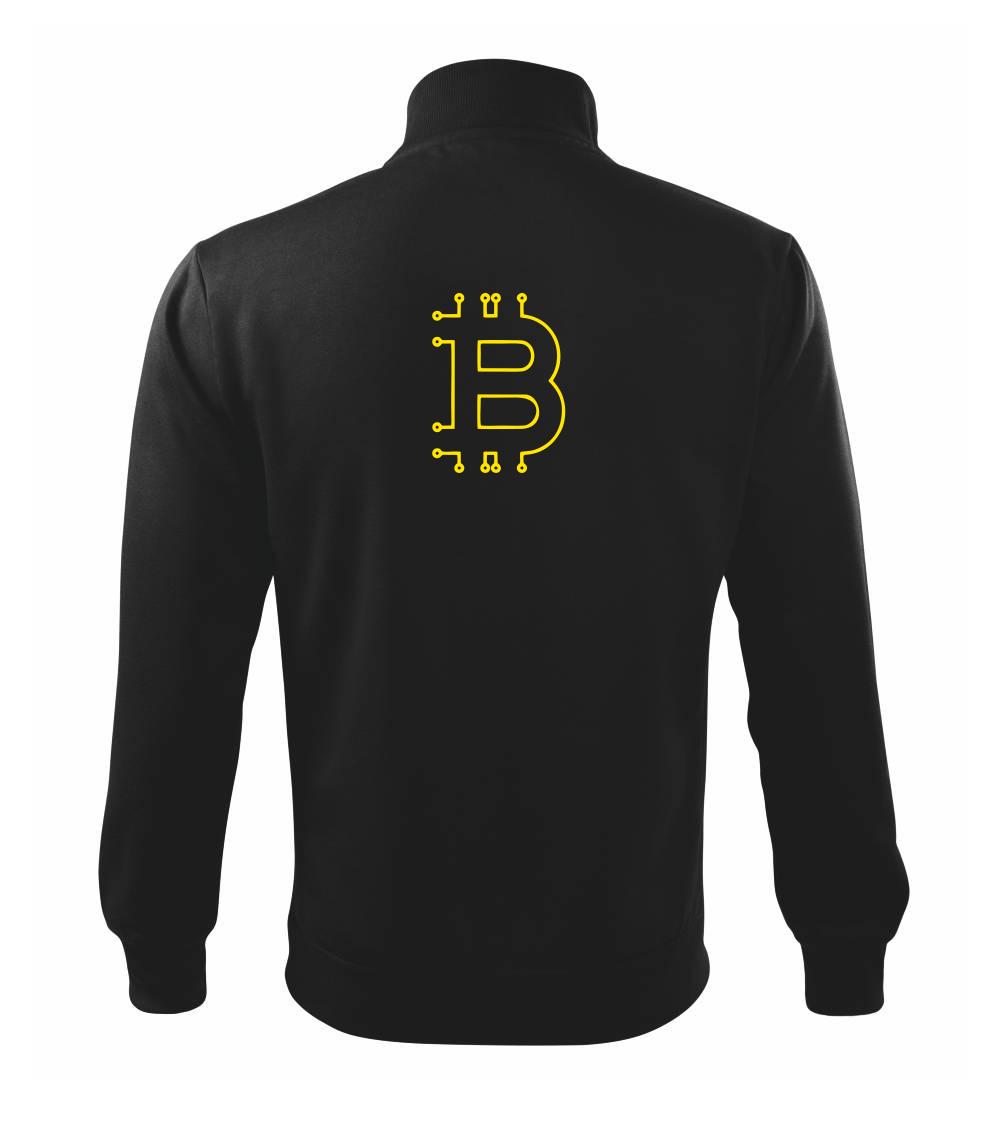 Bitcoin kryptomena - Mikina bez kapucne Adventure