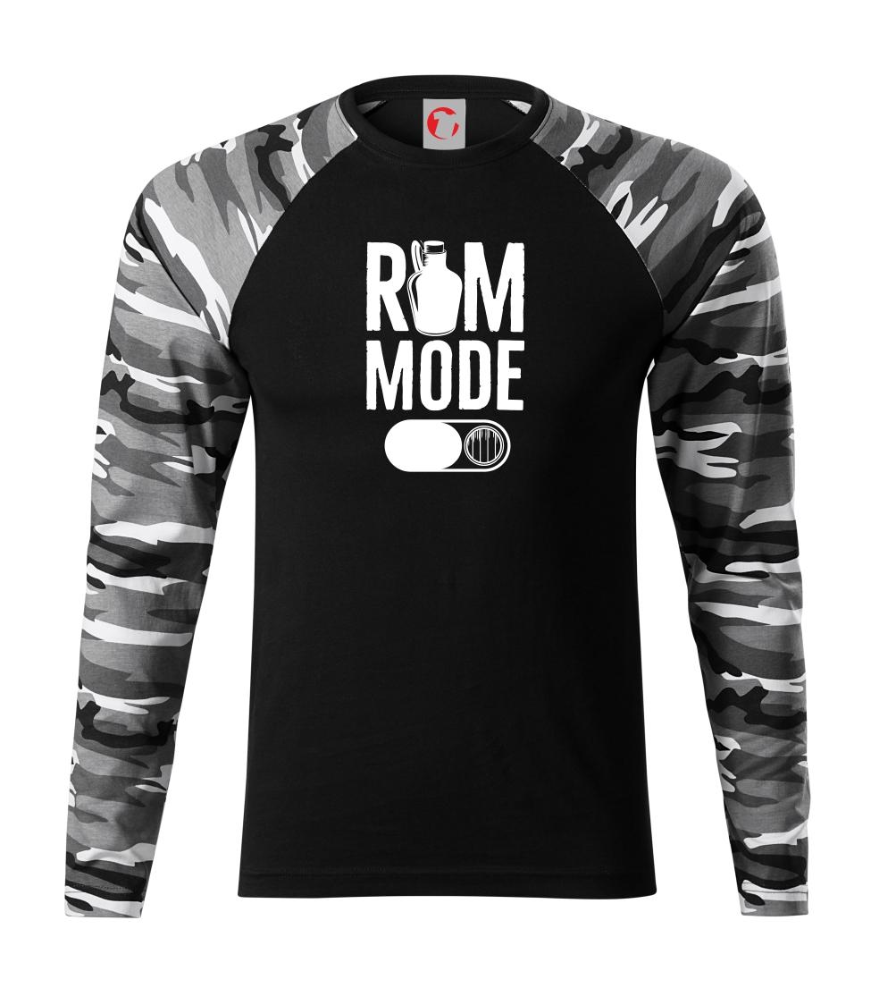 Vtipná tričká s motívmi pitie - ostatné - Rum mode - Camouflage LS