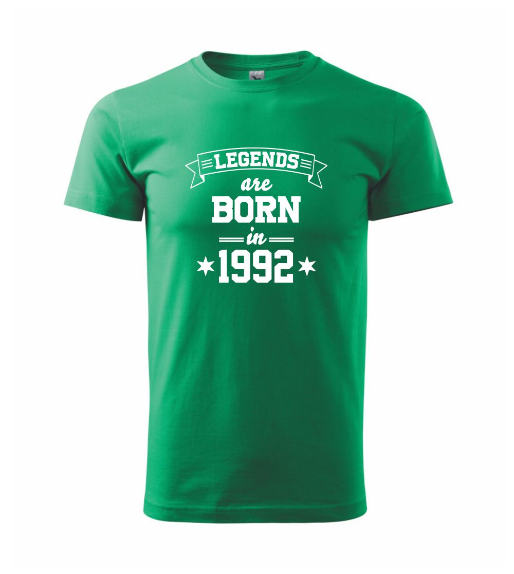 Trička s ročníkom 1992 - Legends are born in 1992 - Klasické pánske tričko vyššej gramáže