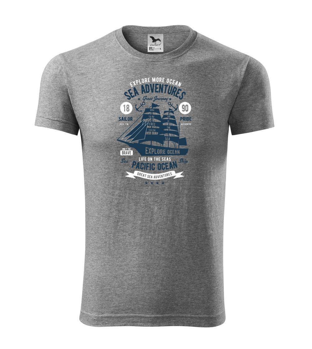 Vodácke tričká - Sea Adventures - Viper FIT - Pánske zúžené tričko