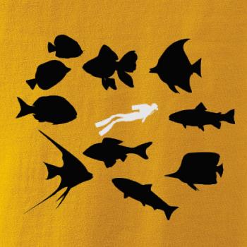 Potápač ryby štvorec