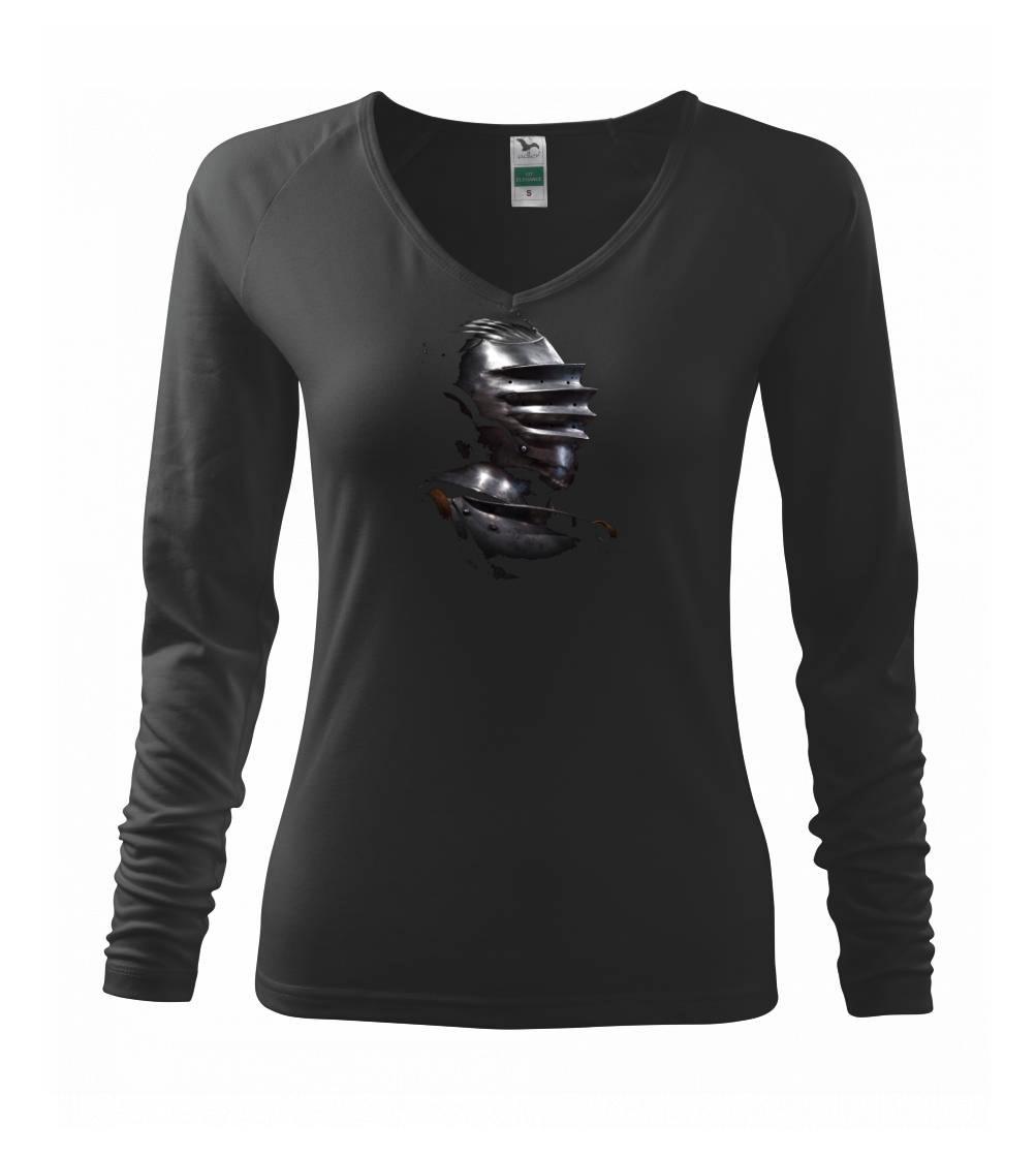 Vojenská tričká s potlačou - Rytier v tieni - Tričko dámske Elegance