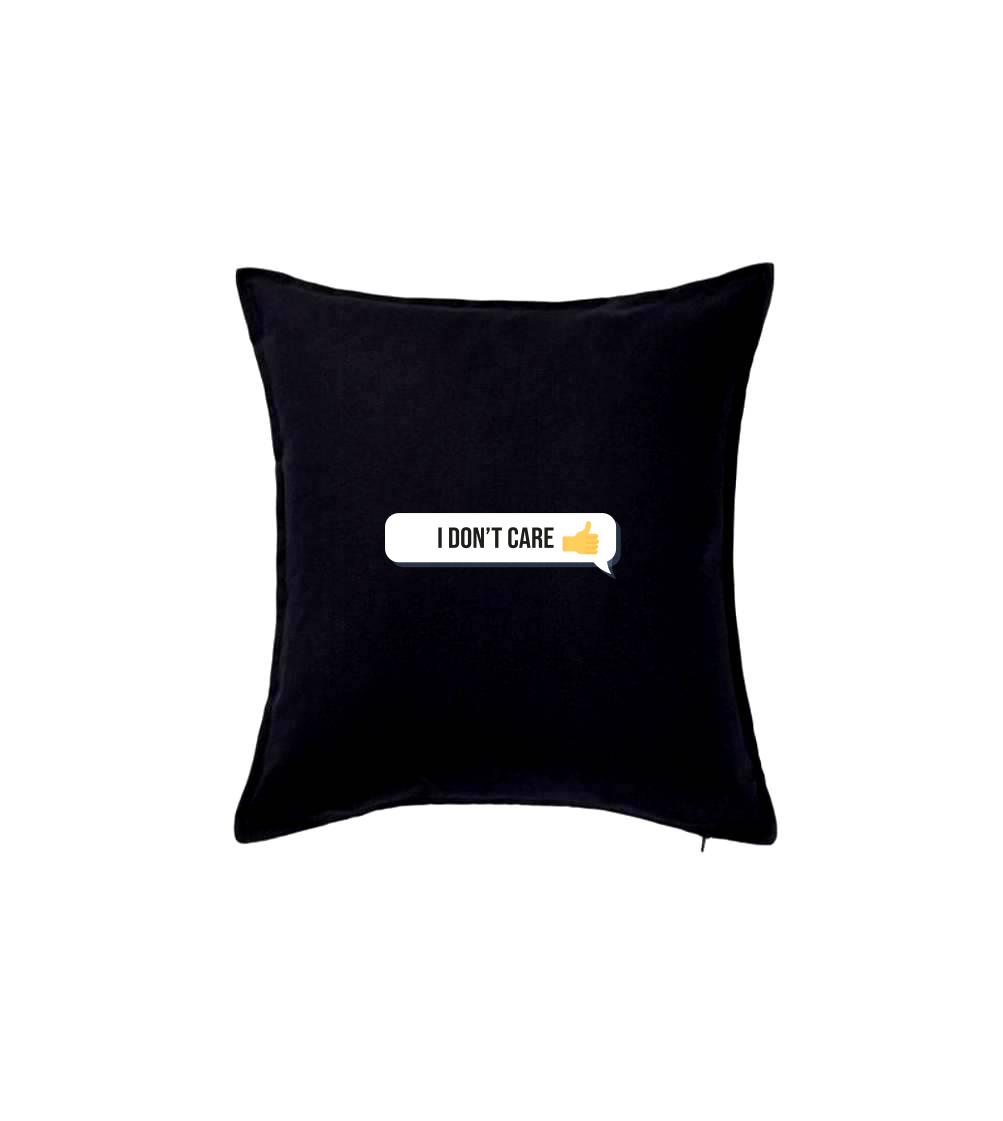 Tričká pre ajťákov - Emoji - i dont care - Vankúš 50x50