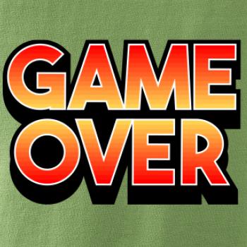Game over - nápis farebný