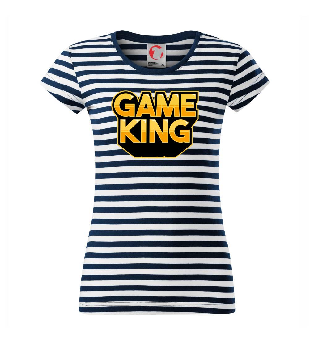 Tričká pre ajťákov - Game king - nápis veľký - Tričko na vodu