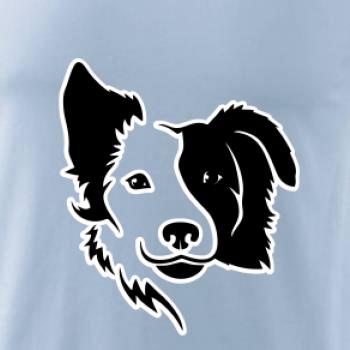 Border kólia obrys hlavy Border kólia obrys hlavy