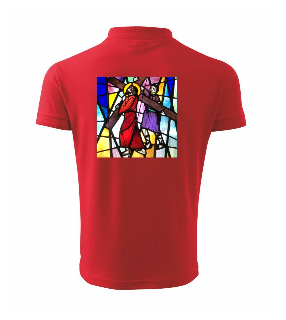 Vitráž - Ježiš a kríž Vitráž - Ježiš a kríž