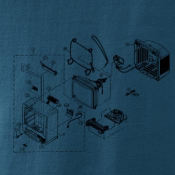 Nákres starý CRT televízor