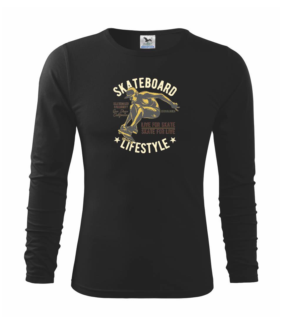 Longboard a Skatebord - Skateboard lifestyle community - Tričko detské Long Sleeve
