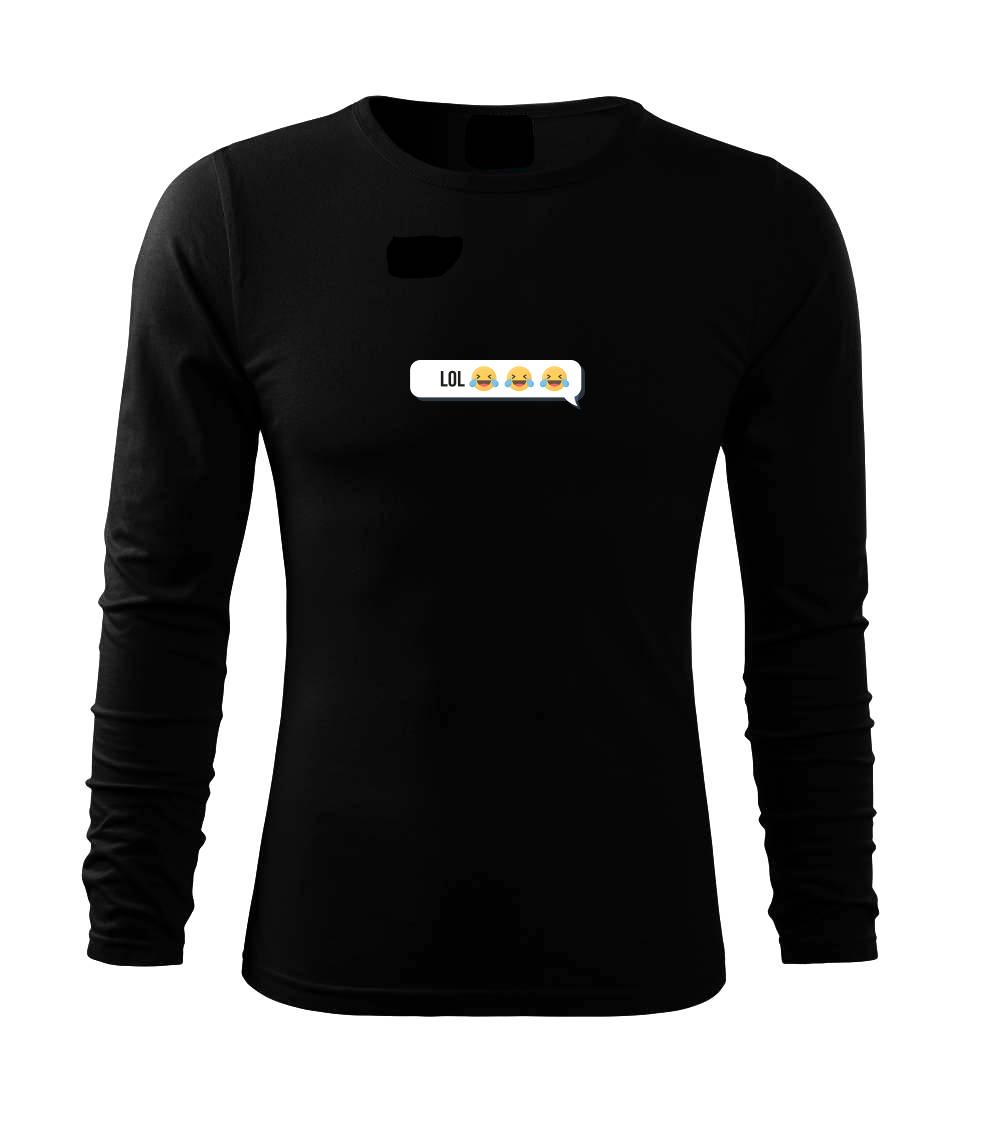 Tričká pre ajťákov - Emoji - LOL - Tričko s dlhým rukávom FIT-T long sleeve