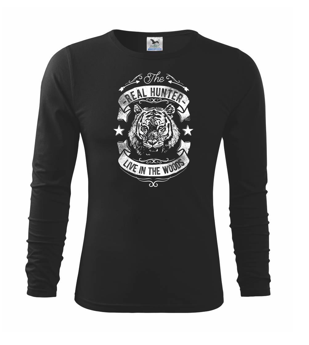 Tričká so zvieratami - The Real Hunter Live in The Woods - Tričko detské Long Sleeve