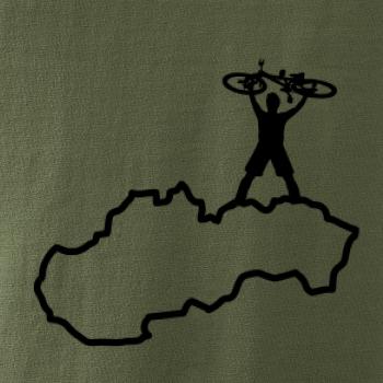 Mapa SK - cyklista na prsiach