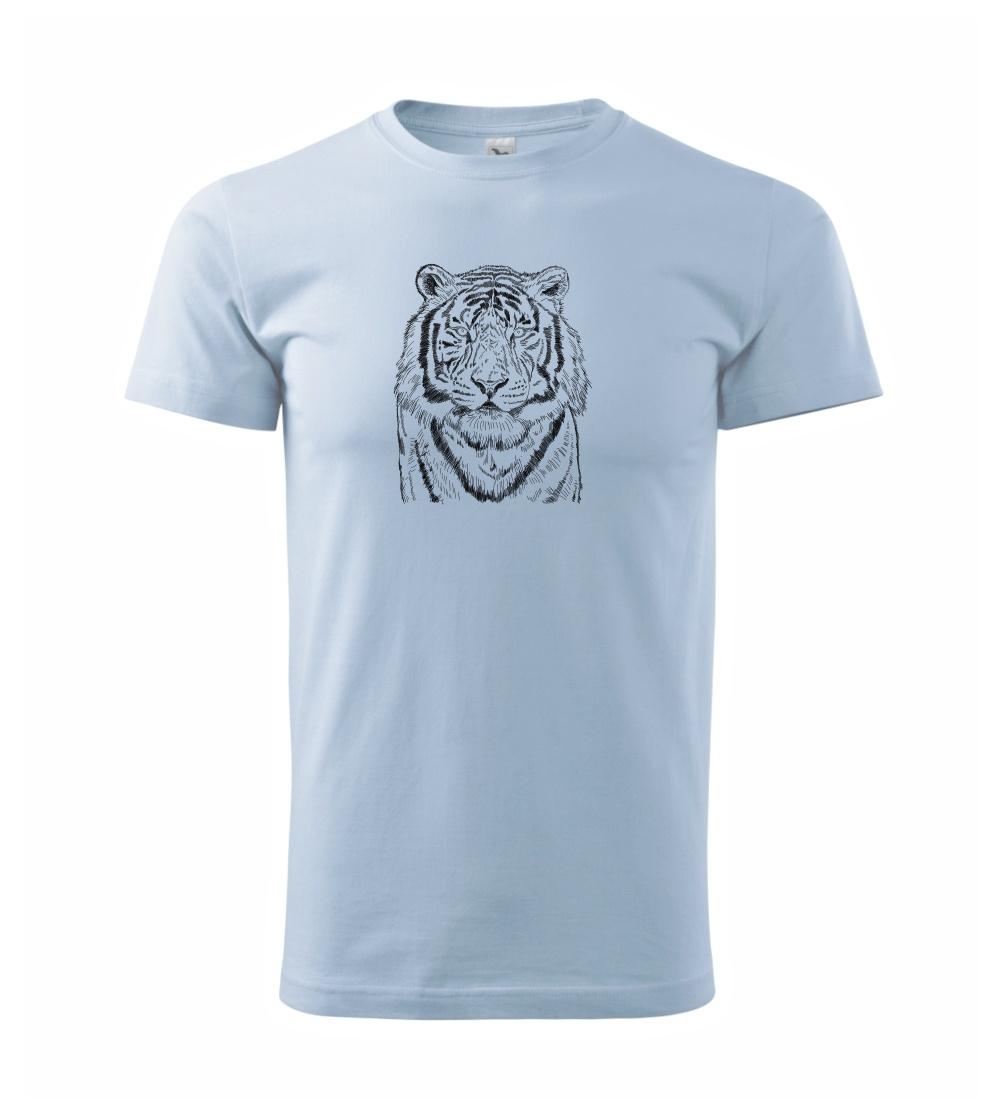 Tričká so zvieratami - Tiger skica - Klasické pánske tričko vyššej gramáže