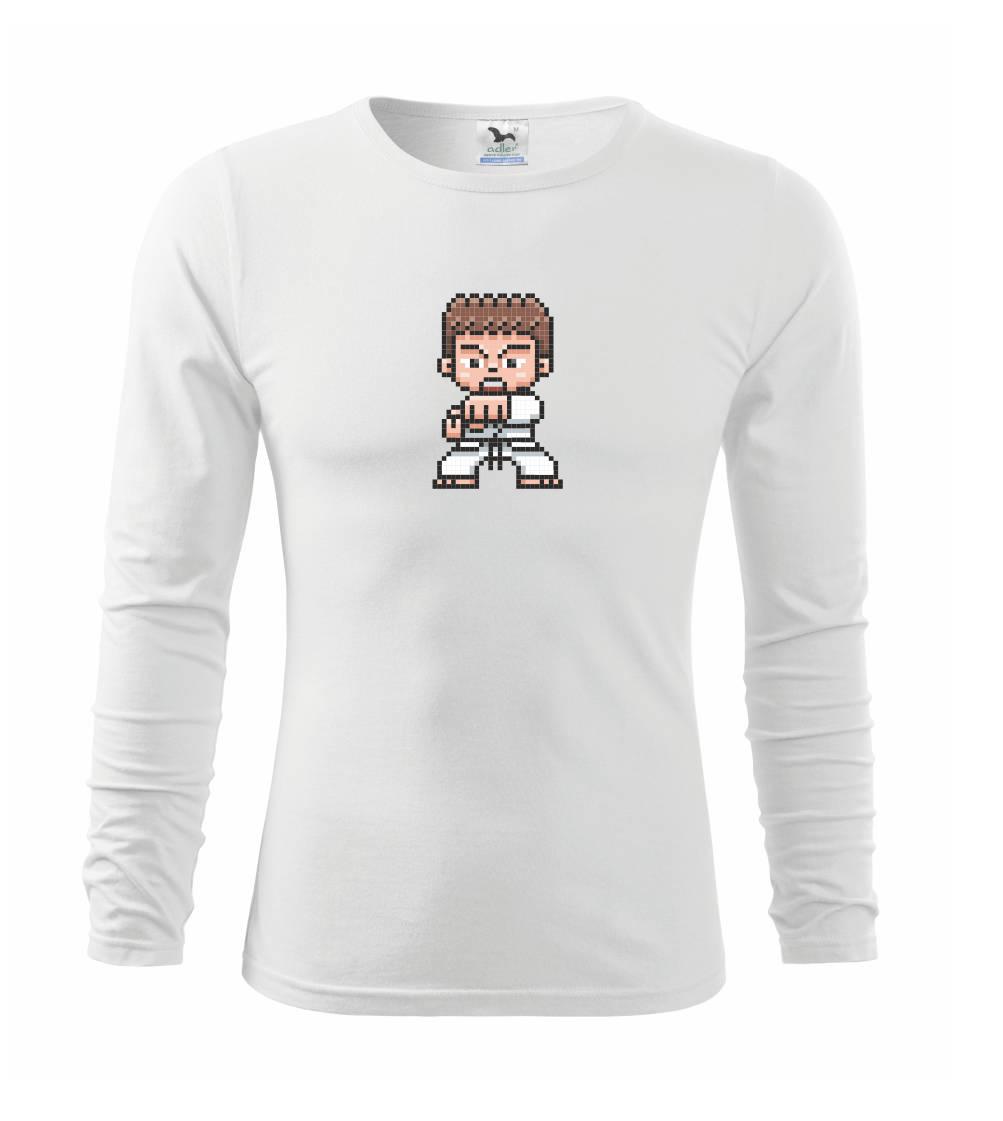 Tričká Karate - Karate pixel - Tričko detské Long Sleeve