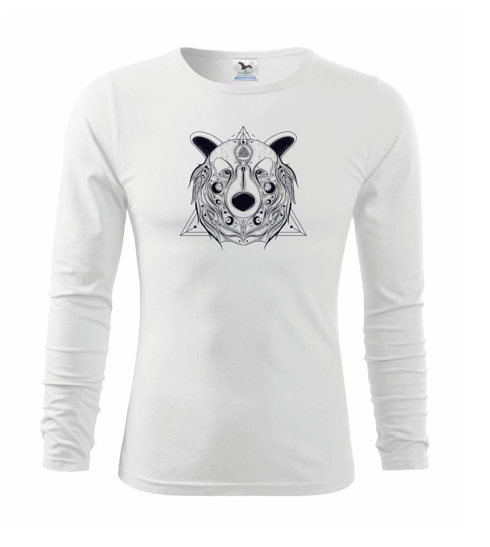 Tričká so zvieratami - Medveď v trojuholníku - Tričko detské Long Sleeve