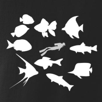 Potápač ryby štvorec