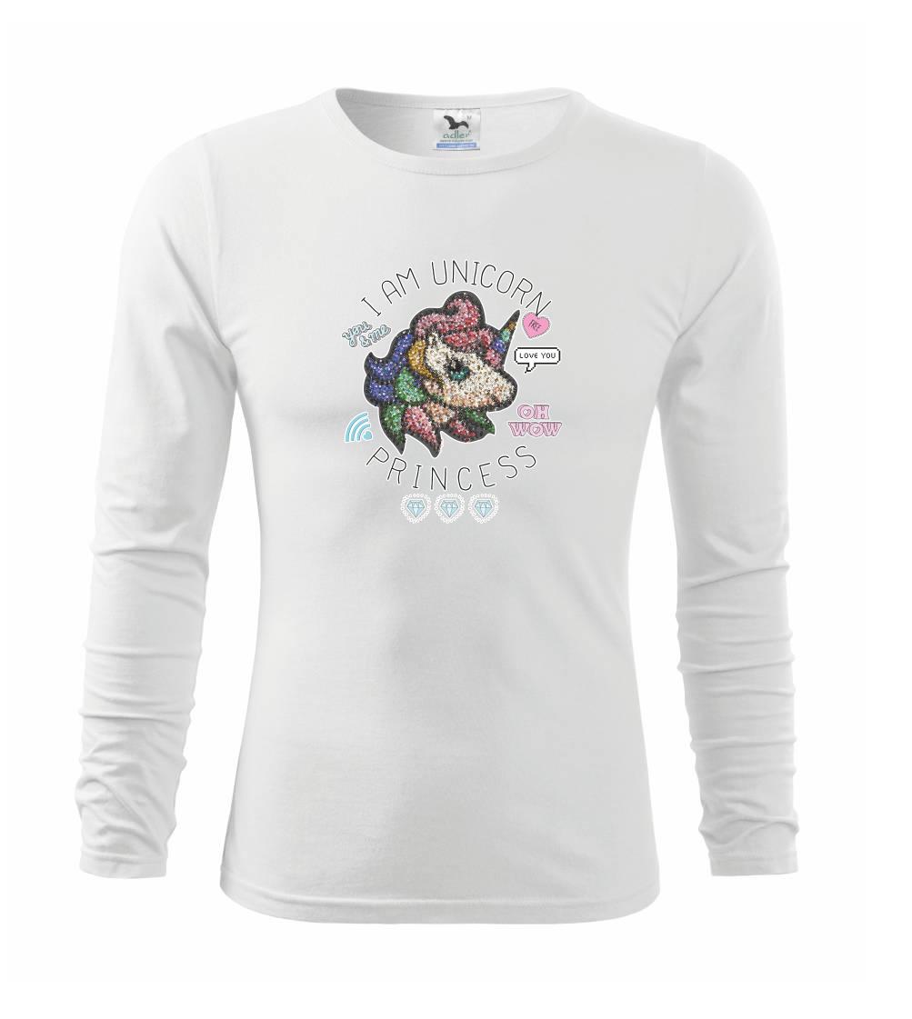Tričká s jednorožcom - I am unicorn princess - Tričko detské Long Sleeve
