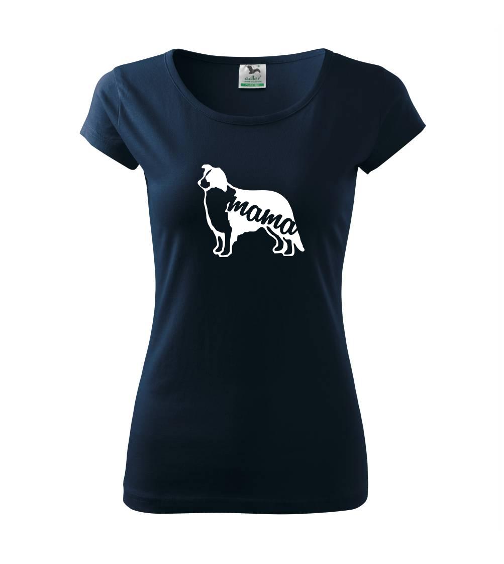 Borderská kólia mama obrys Borderská kólia mama obrys