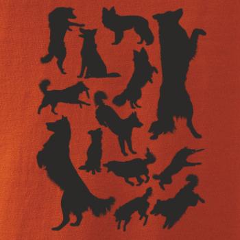 Border kólia siluety