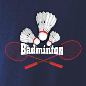 Bedminton - nápis s košíkmi
