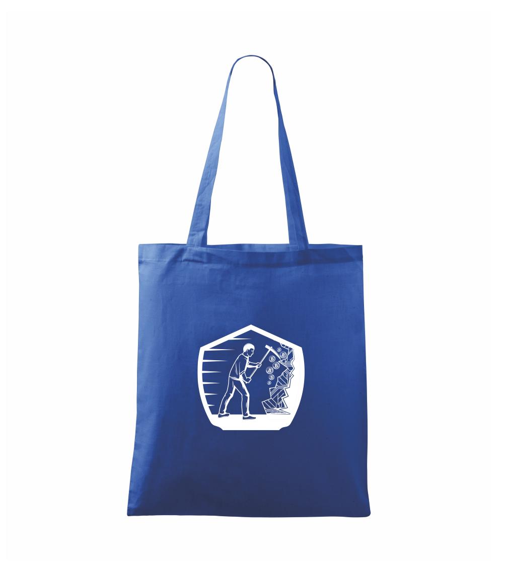 Grafické tričká - Crypto baník - Taška bavlnená