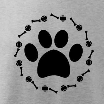 Labka lopta kosť pes