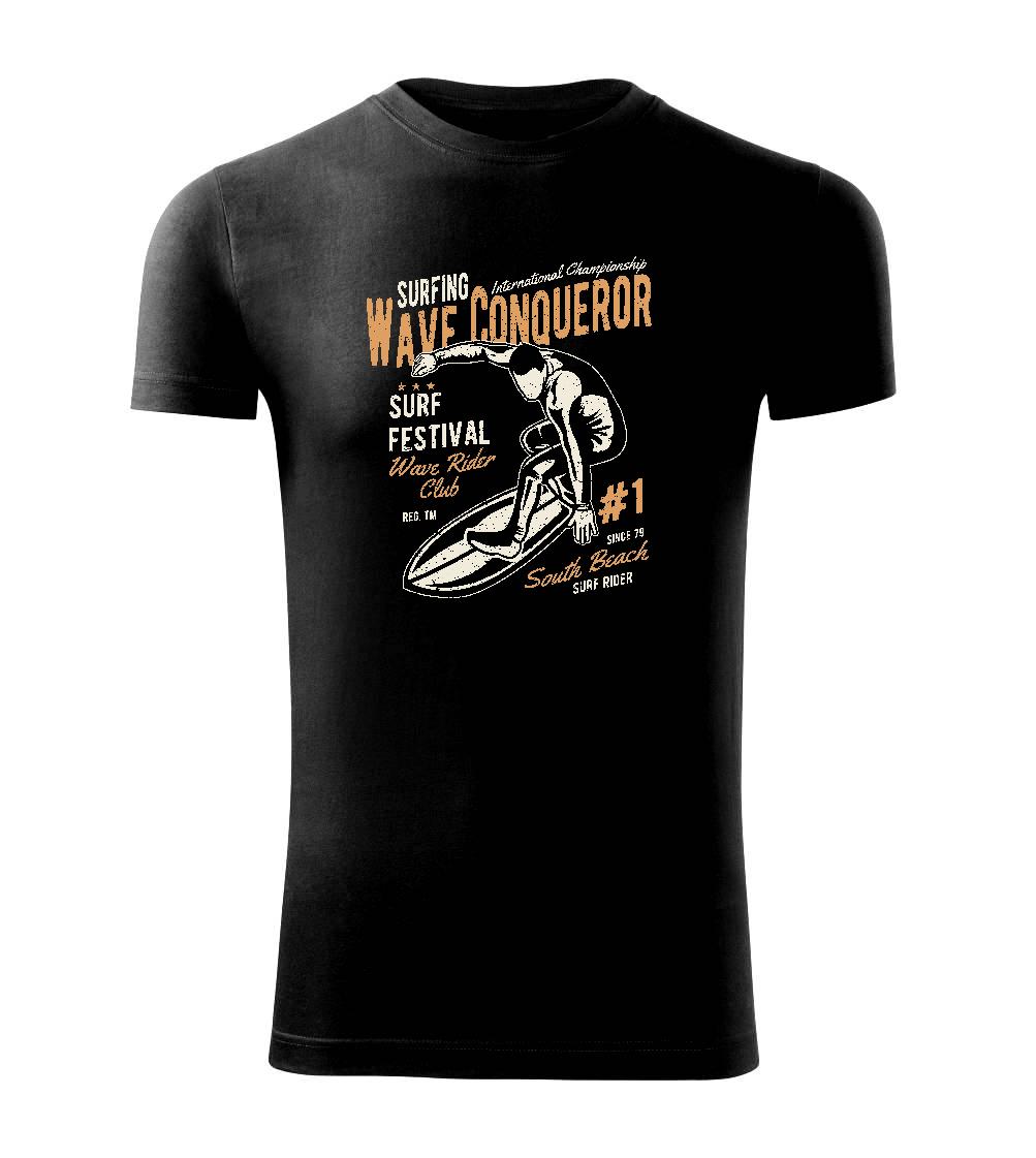 Surferske tričká - Wave Conqueror - Viper FIT - Pánske zúžené tričko