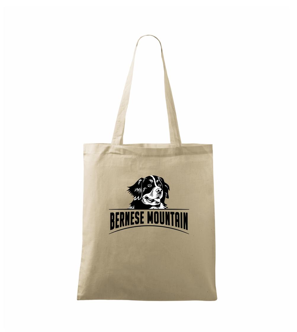 Bernese mountain - hlava a nápis