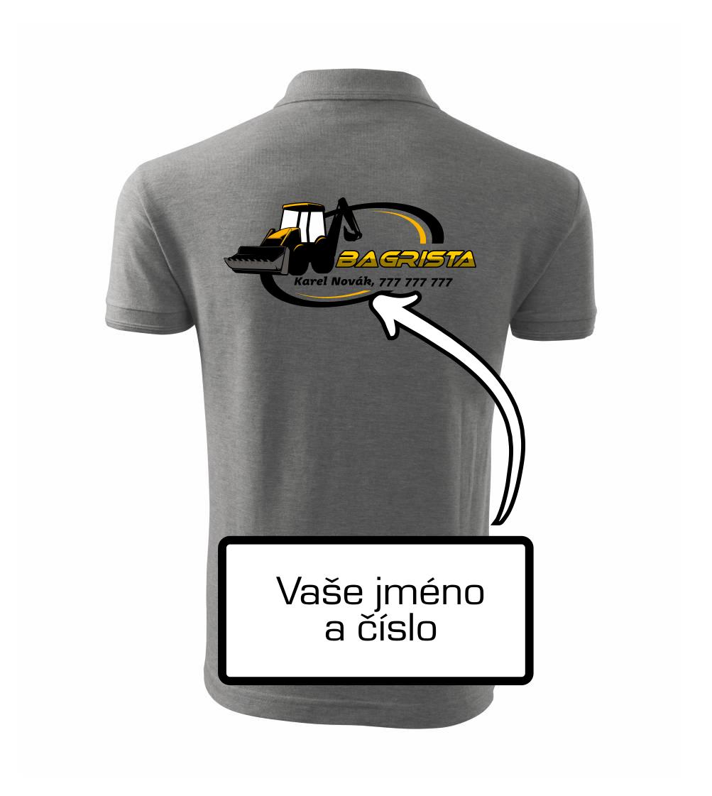 Bagrista v kruhu - vlastný nápis Bagrista v kruhu - vlastný nápis