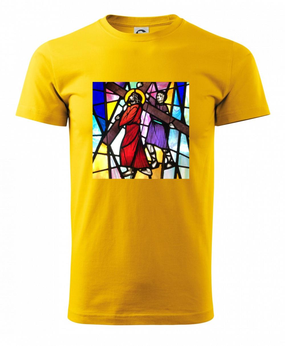 Vitráž - Ježiš a kríž Vitráž - Ježiš a kríž