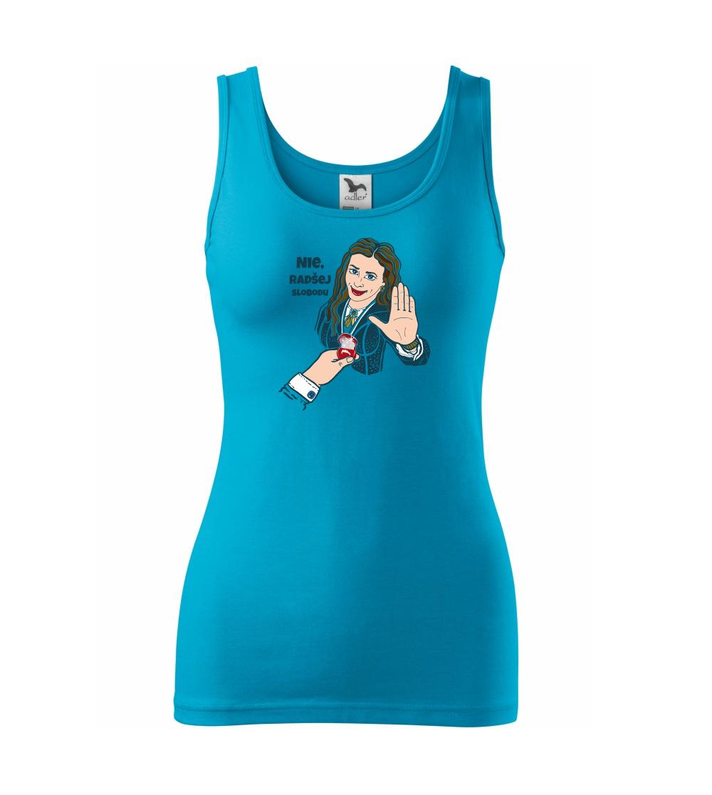 Svadobné tričká - Nie, radšej slobodu (Pecka design) - Dámske tielko
