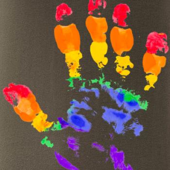 LGBT hand print LGBT hand print