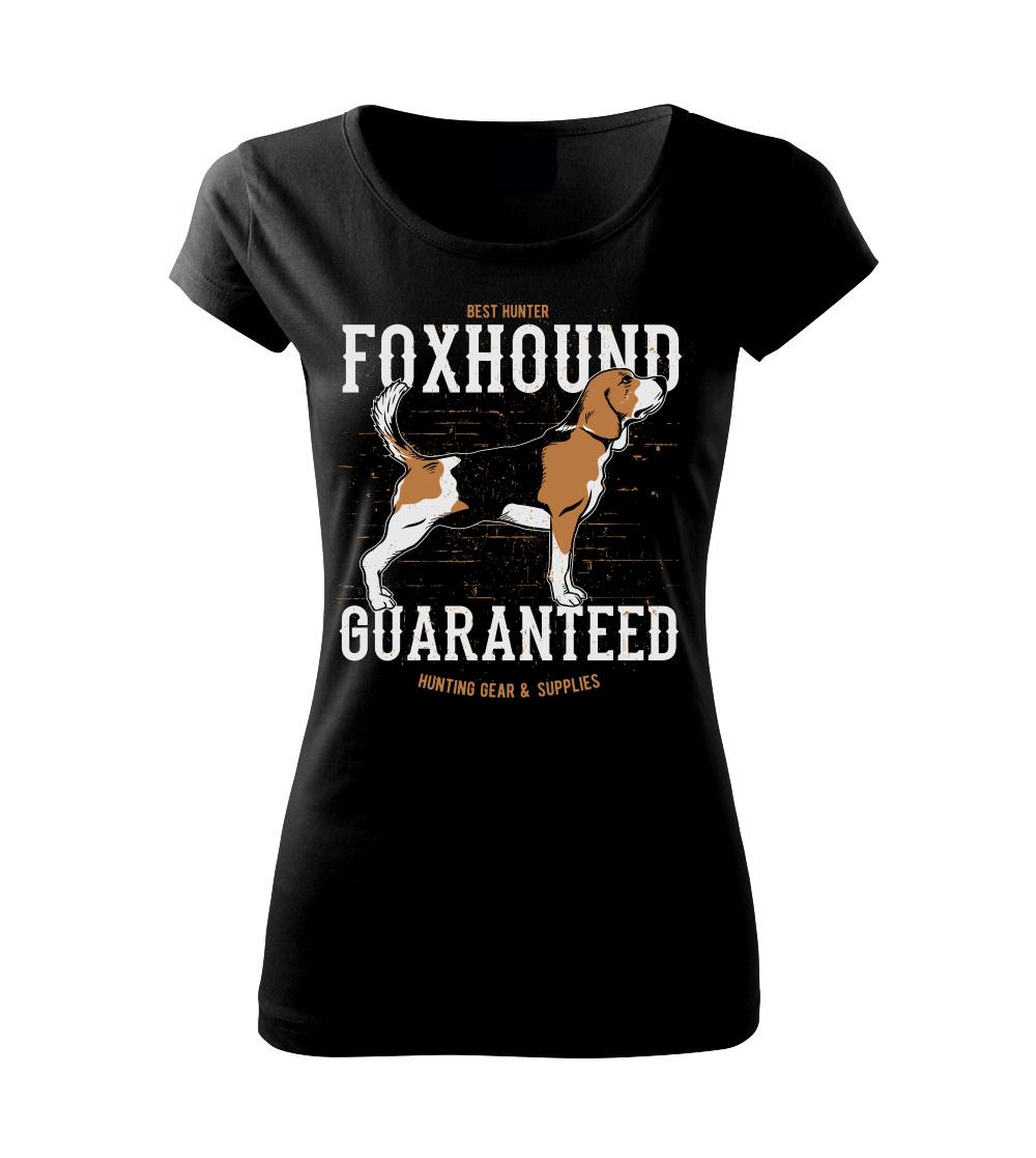 Bígl na tričku - Dog foxhound - Dámske tričko Pure