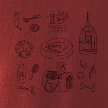 I love my pet - kreslený obrázok