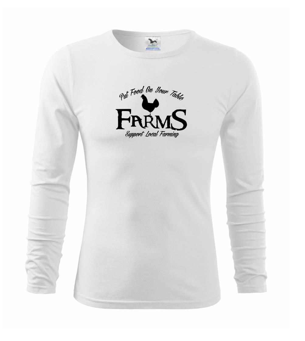 Životný štýl - Put Food Farms - Tričko detské Long Sleeve