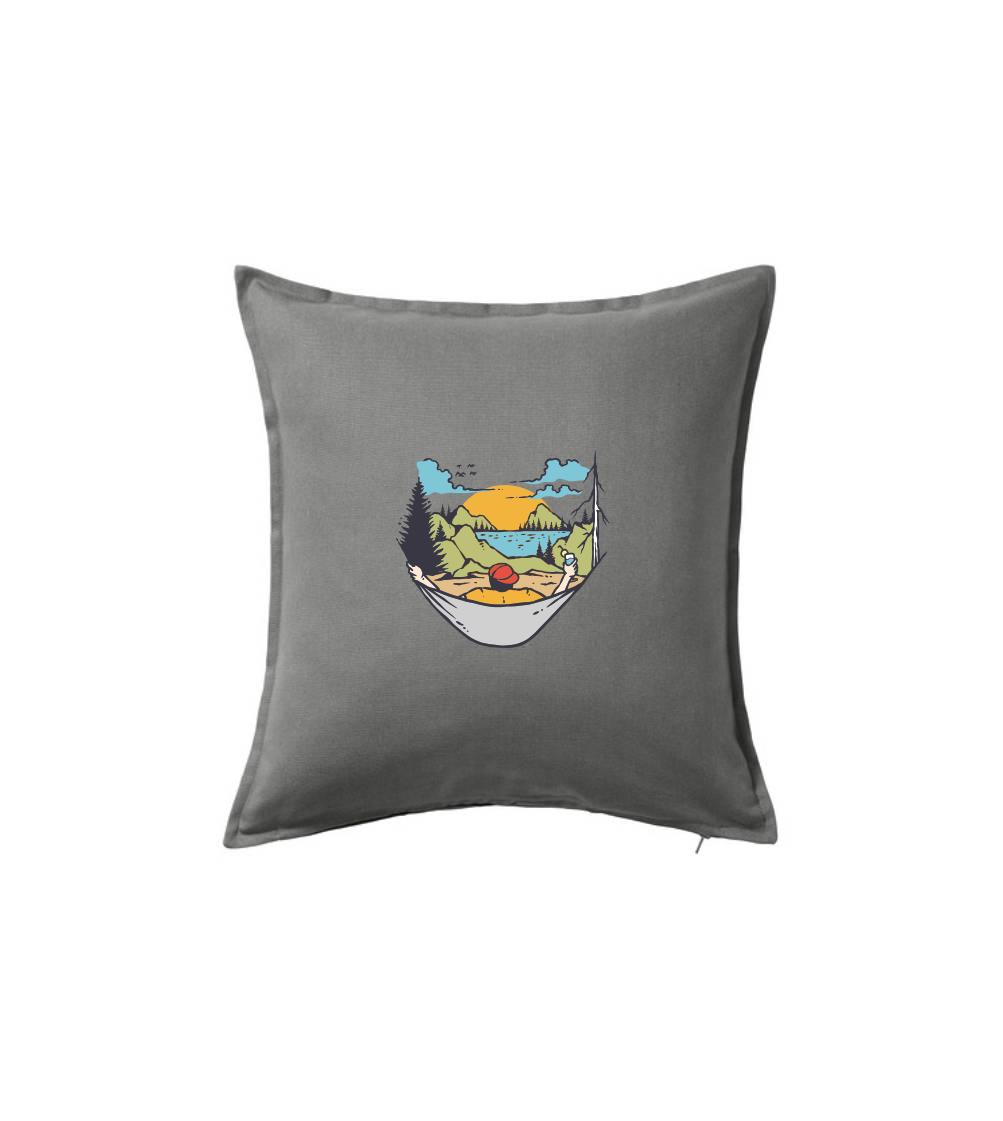 Trička na kempovanie - Relax v sieti - Vankúš 50x50