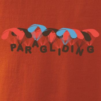 Paragliding nápis s padáky