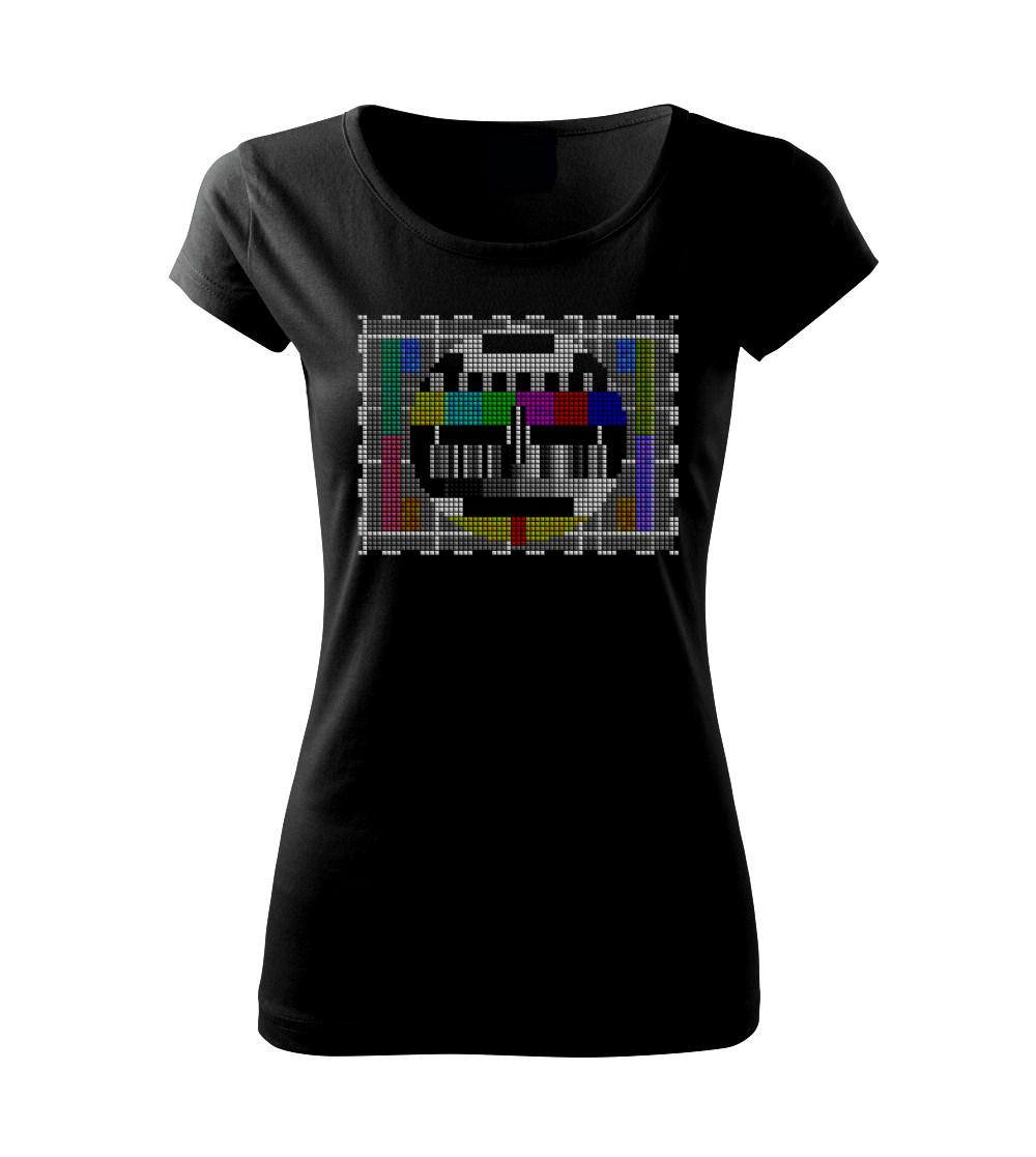 Tričká pre ajťákov - Monoskope tetris - Dámske tričko Pure