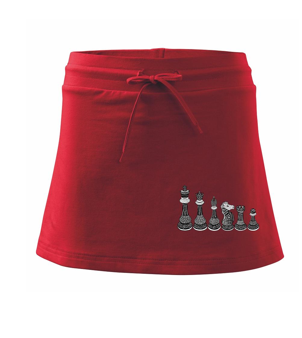 Šachové figúrky v rade - kreslené Šachové figúrky v rade - kreslené