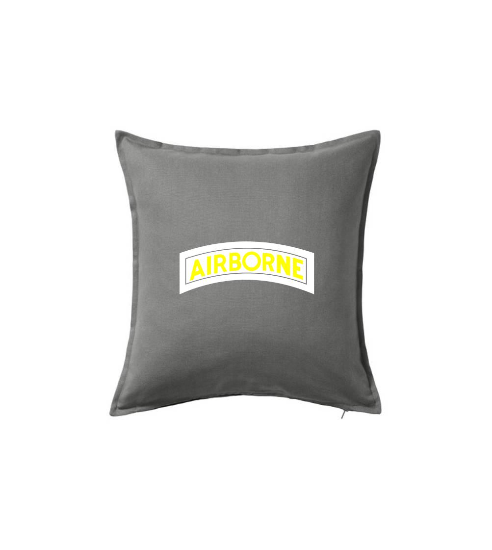Vojenská tričká s potlačou - Airbone nápis - Vankúš 50x50