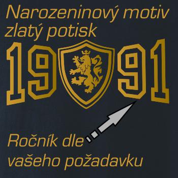 Narodeninový motív - znak - zlatá potlač