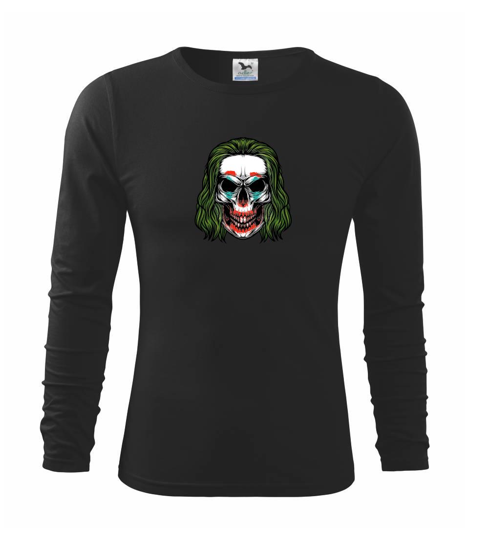 Filmové tričká - Joker lebka - Tričko detské Long Sleeve